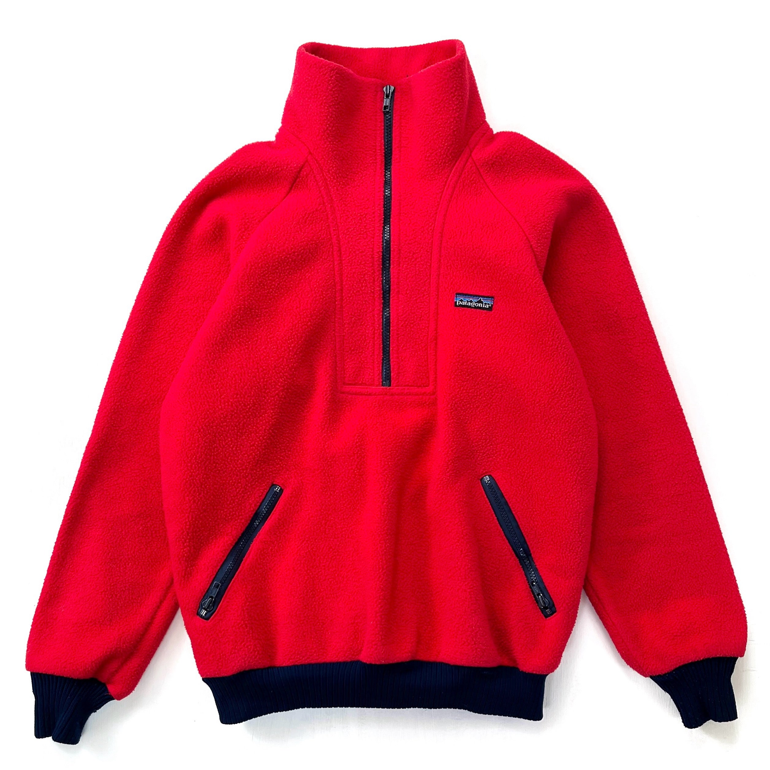 RED VINTAGE PATAGONIA FLEECE PULLOVER MADE IN THE USA SIZE purchases M