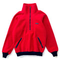 1980s Patagonia Bunting Half-Zip Fleece Sweater, Red & Navy (S)