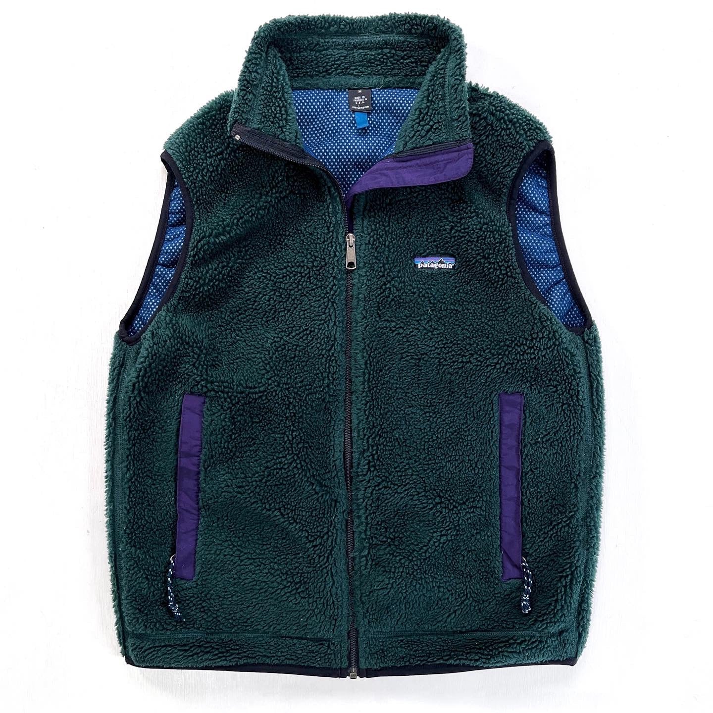 1997 Patagonia P.E.F. Retro-X Vest, Hunter & Regal Purple (M)