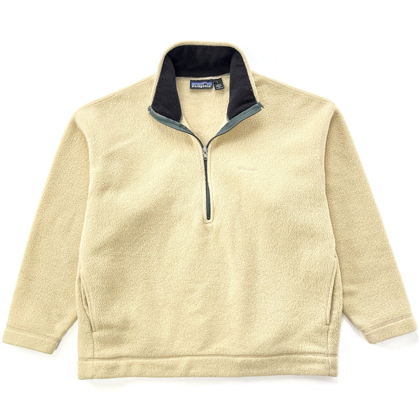 1995 Patagonia Made In The U.S.A. Printed Synchilla Sweater, Birch (L/XL)