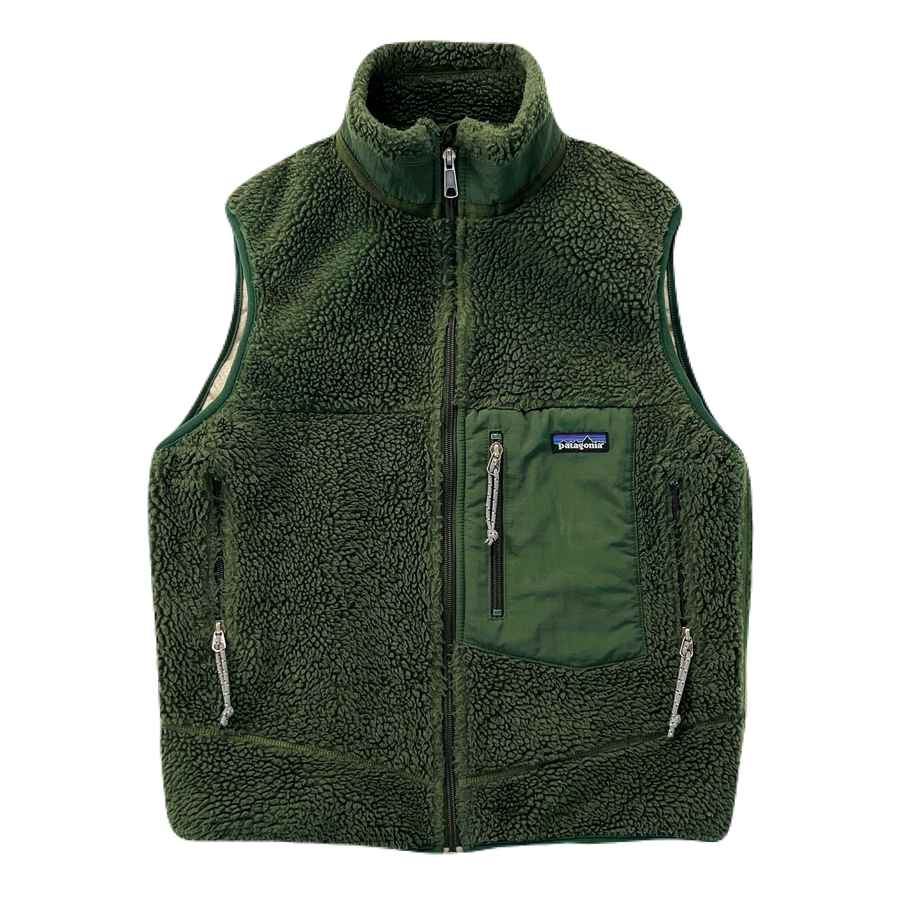 2000 Patagonia Made In The U.S.A. Retro-X Vest, Dark Moss (S)