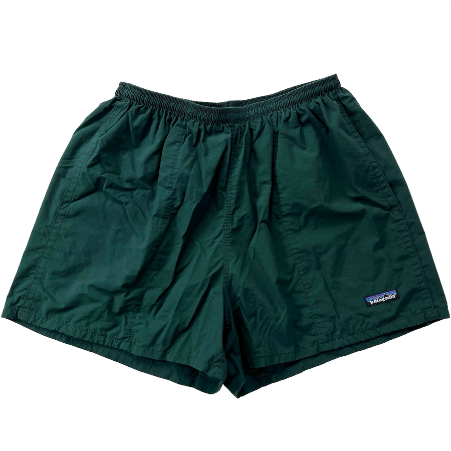 1998 Patagonia Mens 3.5” Nylon Baggies Shorts, Hunter (L)