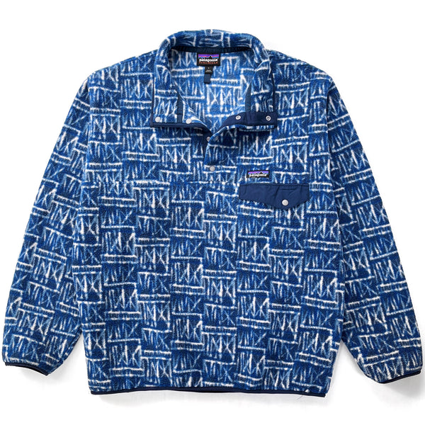 2022 Patagonia Printed Synchilla Snap-T, Near the Pier: Stone (L/XL)