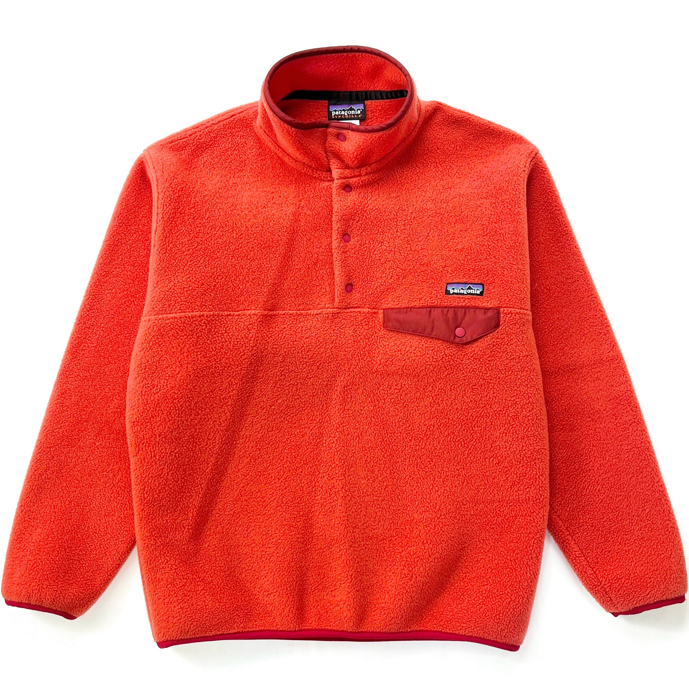 2006 Patagonia Synchilla Snap-T Pullover, Papaya Orange (M)