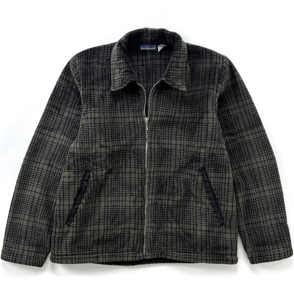 1997 Patagonia Womens Ultra-Plush Fleece Overshirt, Berkshire: Dark Ash (M)