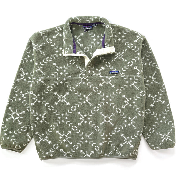1994 Patagonia Printed Synchilla Snap-T Pullover, Sno: Chaparral (L)
