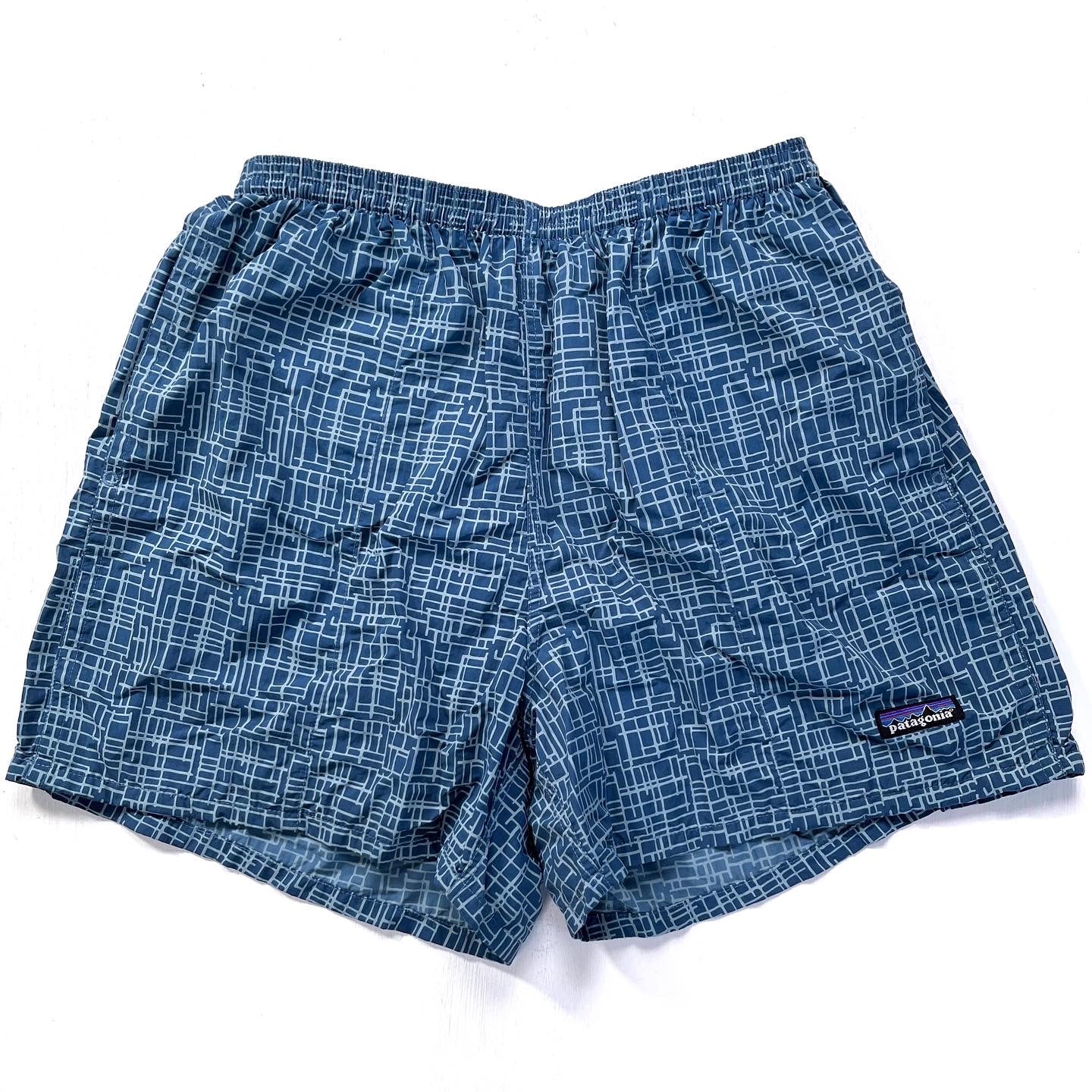 2003 Patagonia Mens 5” Printed Nylon Baggies Shorts (M)