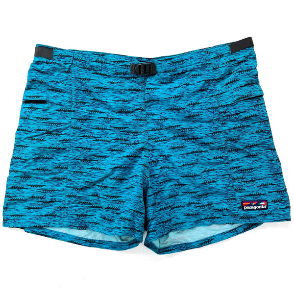 1995 Patagonia 3.5” Printed Nylon River Shorts, Outriggers (L/XL)