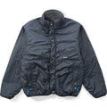 1993 Patagonia Reversible Deep Pile Glissade Cardigan, Charcoal & Chili (L)