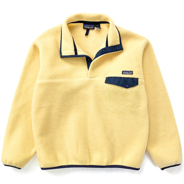 1996 Patagonia Synchilla Snap-T, Camomile & Charred Blue (M)