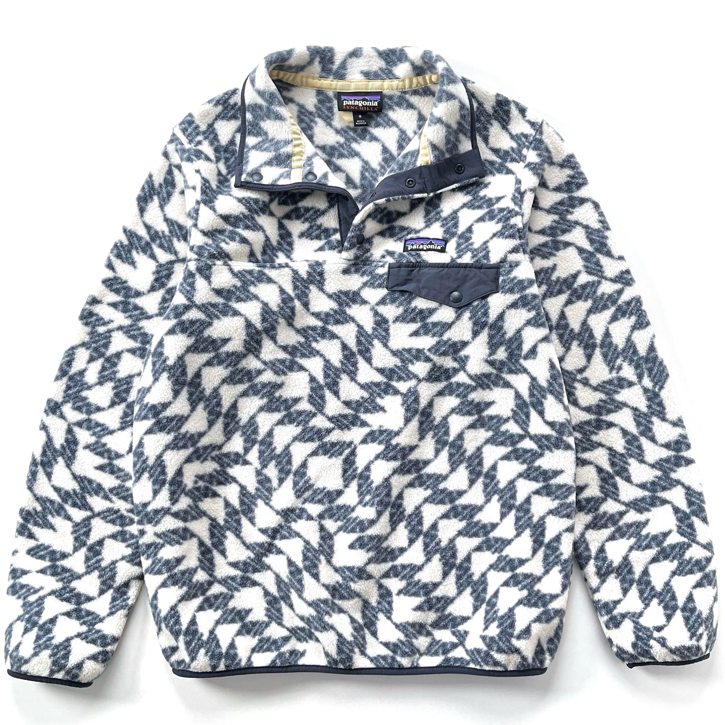 2024 Patagonia Womens Printed Synchilla Snap-T Pullover, Synched Flight Small (M)