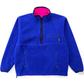 1990 Patagonia Reversible Glissade Pullover, Cobalt & Pink (L)