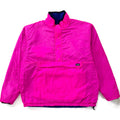 1990 Patagonia Reversible Glissade Pullover, Cobalt & Pink (L)