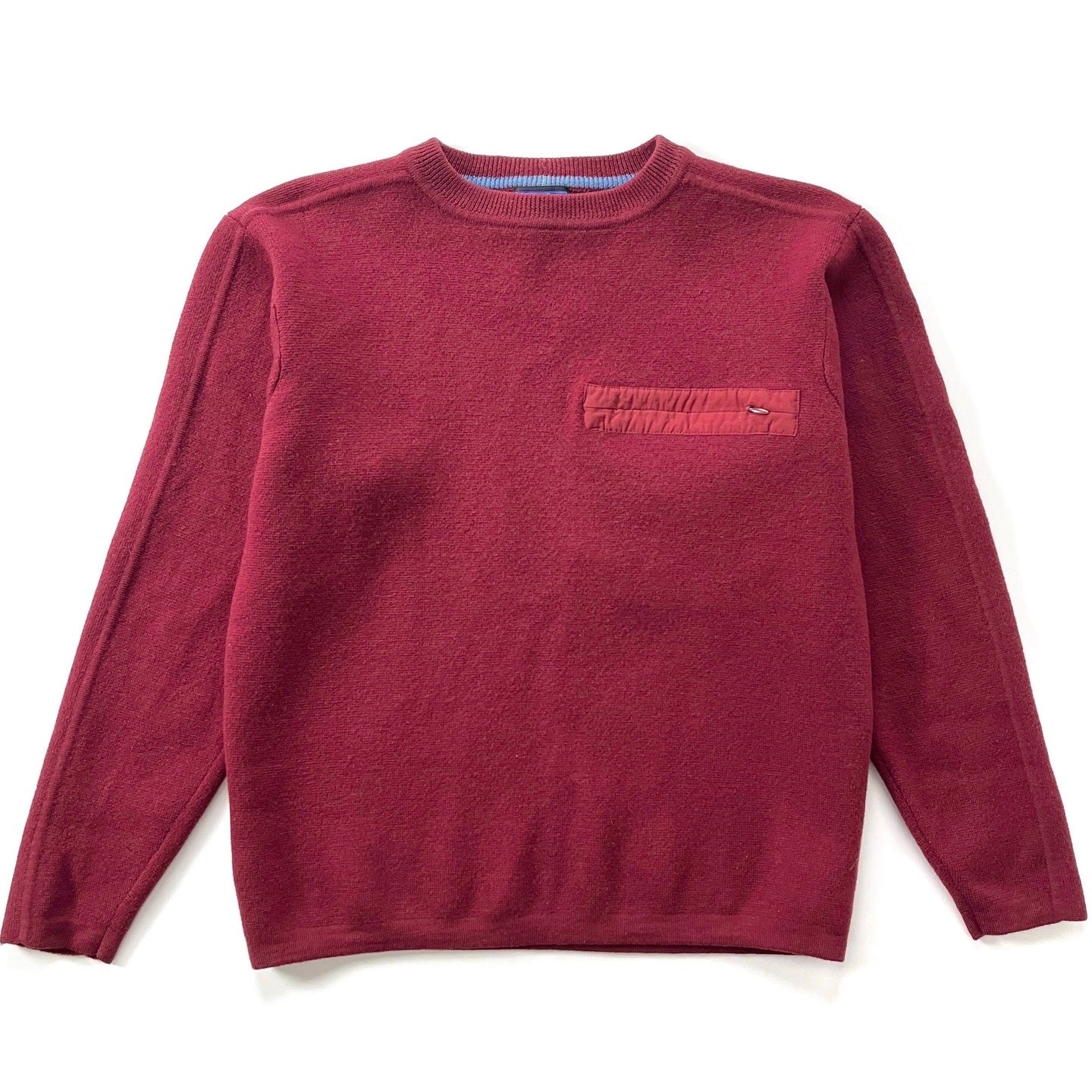 1990 Patagonia Wool Crewneck Sweater, Burgundy Red (S)