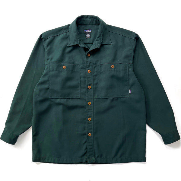 1996 Patagonia Heavyweight Cotton Twill Work Shirt, Hunter (L)