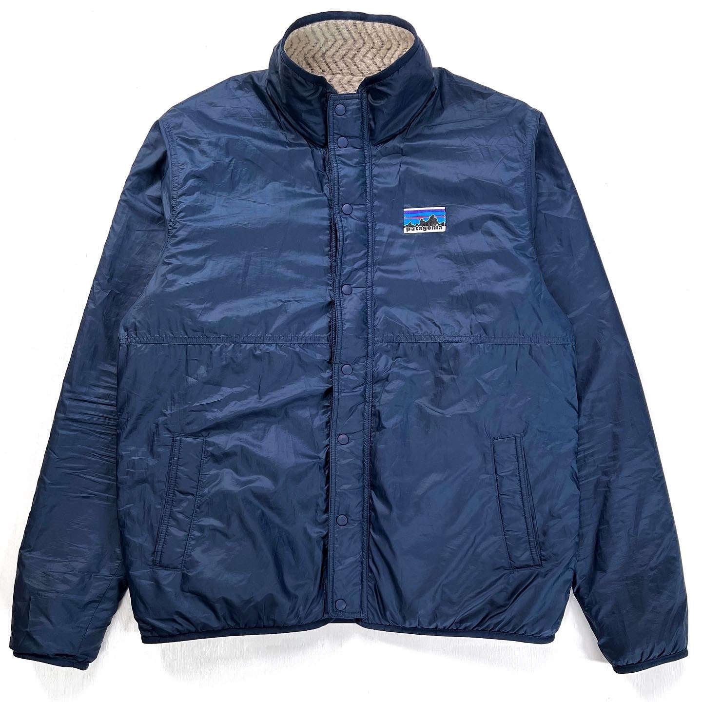 Patagonia woolie fleece reversible jacket Clearance