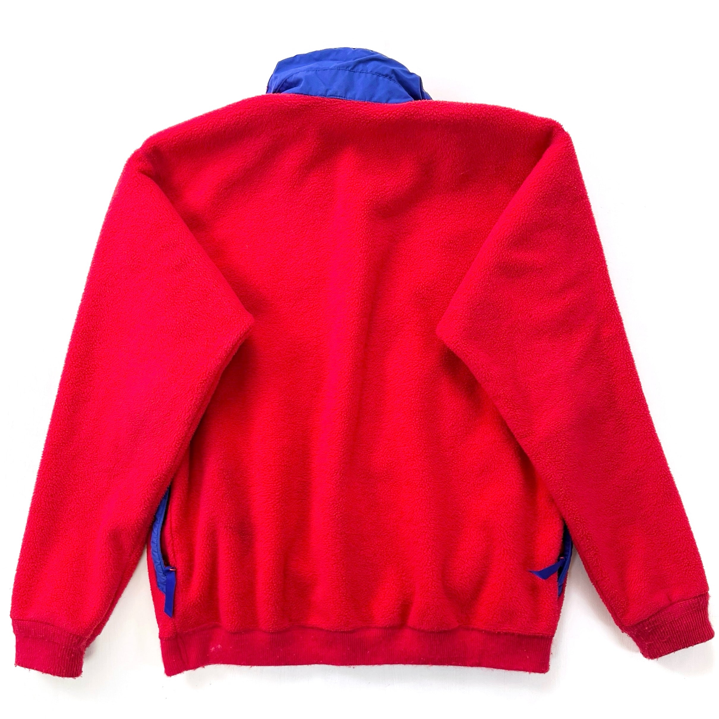 Patagonia Men’s Size L Vintage Red Striped Synchilla 2024 Half Zip Pullover Fleece