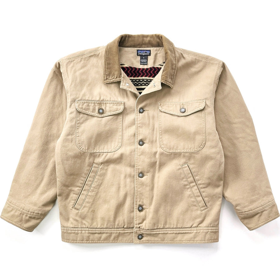 1994 Patagonia Blanket-Lined Canvas Nuevo Range Jacket, Rye & Bullseye (S)