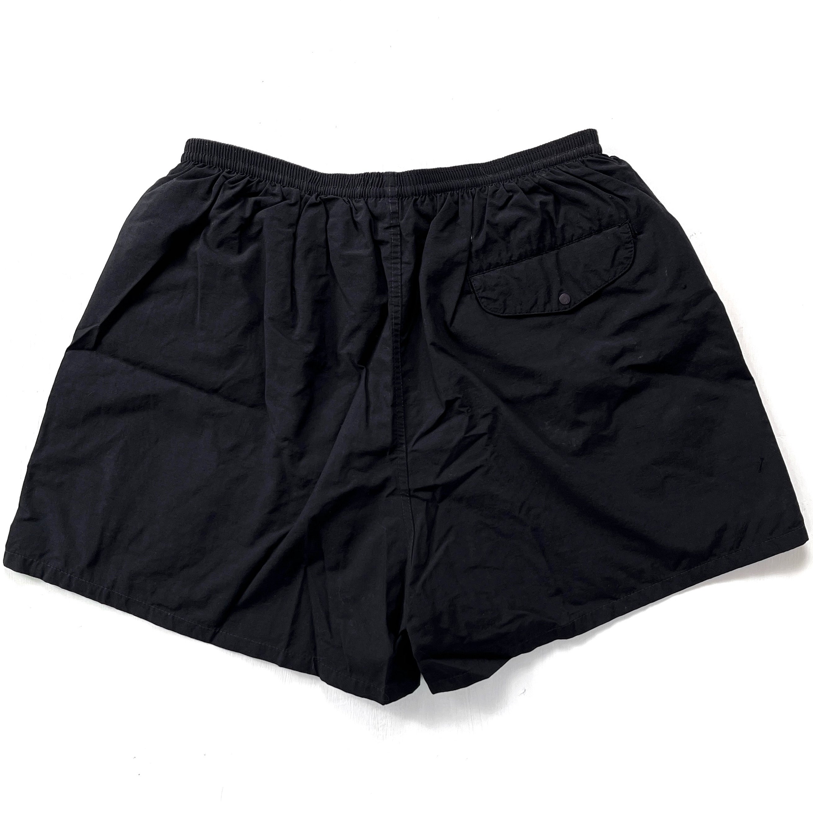 2000 Patagonia Mens 3.5” Nylon Baggies Shorts, Black (M)