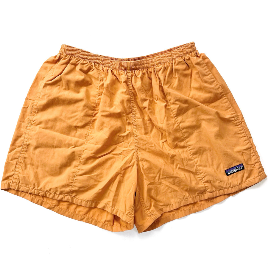 2005 Patagonia Mens 5” Nylon Baggies Shorts, Burnt Orange (L)