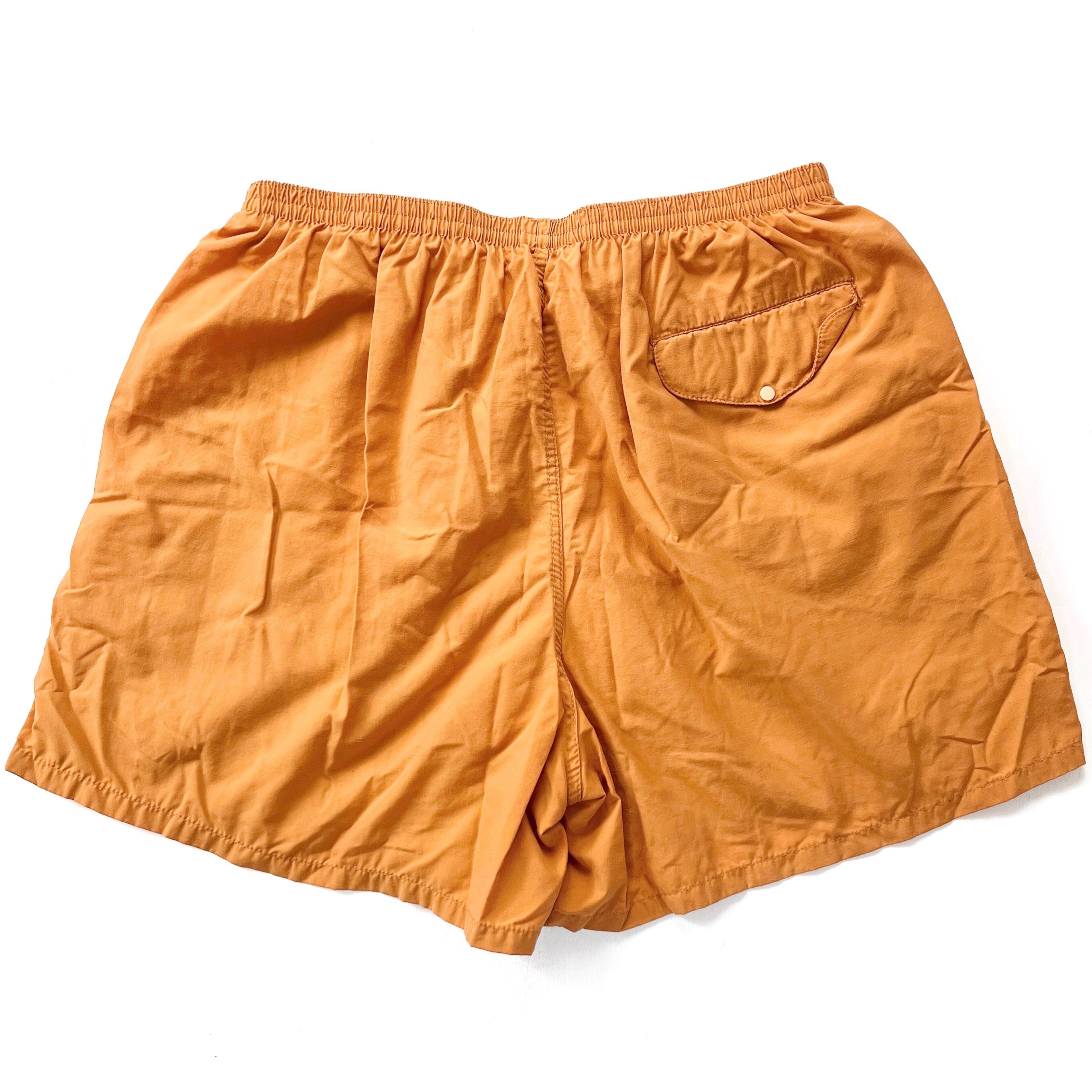2005 Patagonia Mens 5” Nylon Baggies Shorts, Burnt Orange (L)