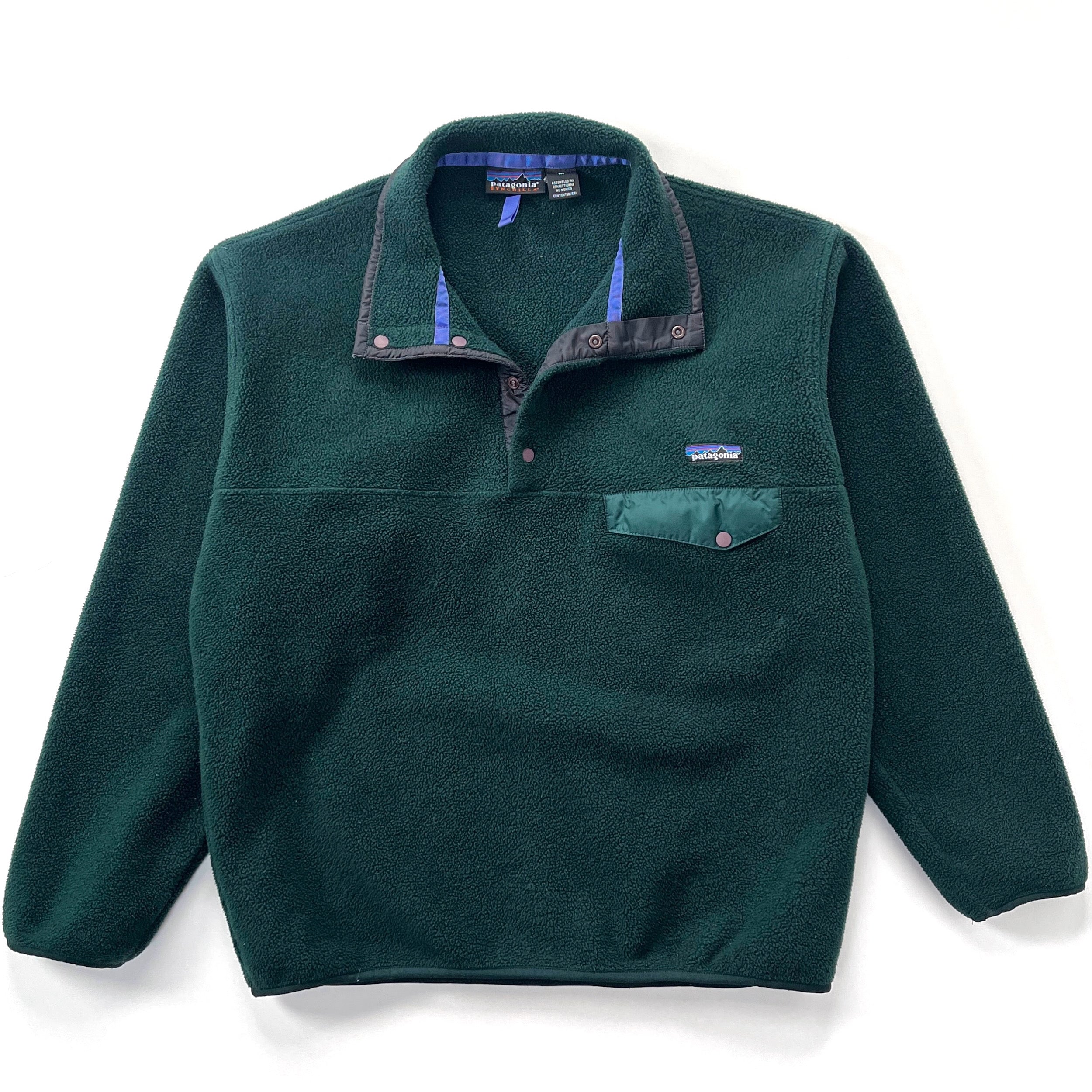 1998 Patagonia Synchilla Snap-T Fleece Pullover, Hunter & Condor (M)
