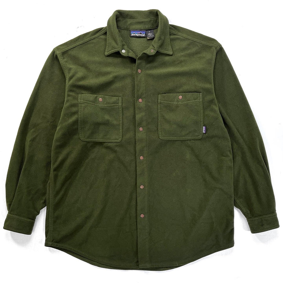 1994 Patagonia Lightweight Synchilla Shirt, Dark Olive (L/XL)