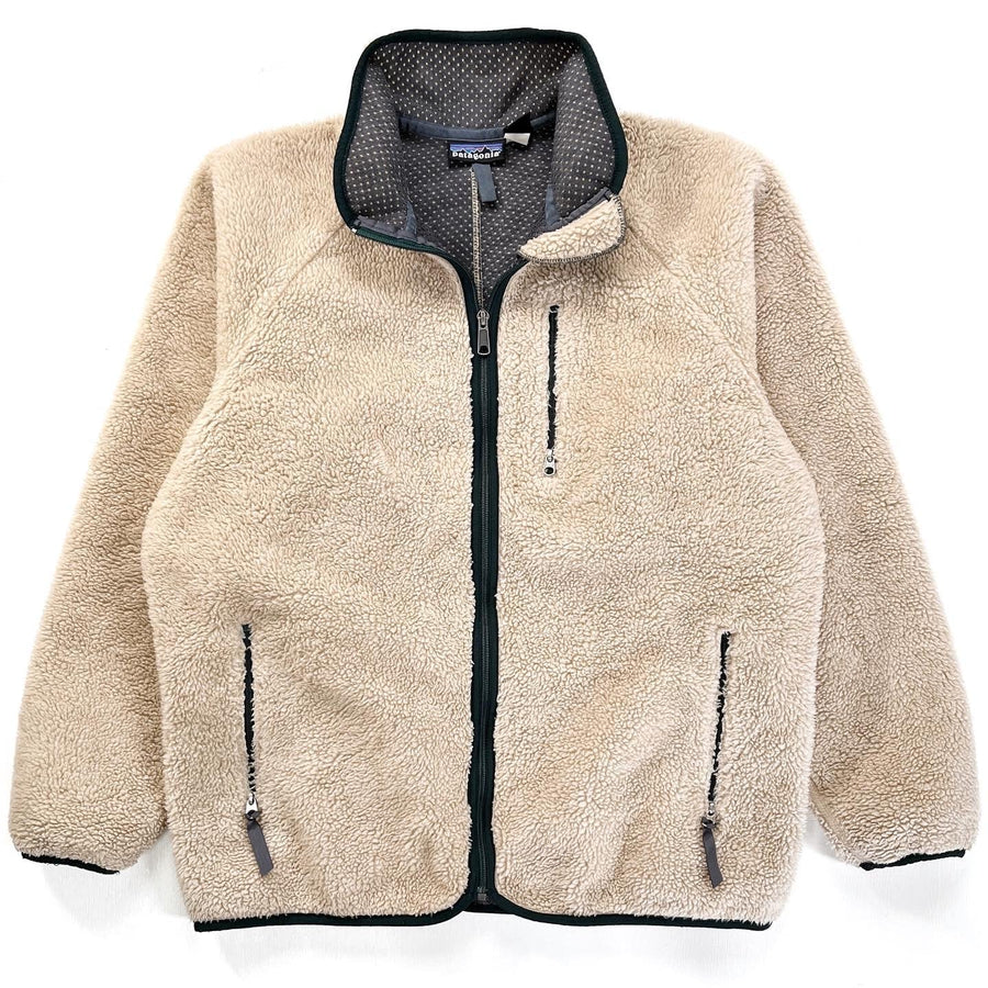 1997 Patagonia Made In The U.S.A. Retro Pile Cardigan, Natural (XL)