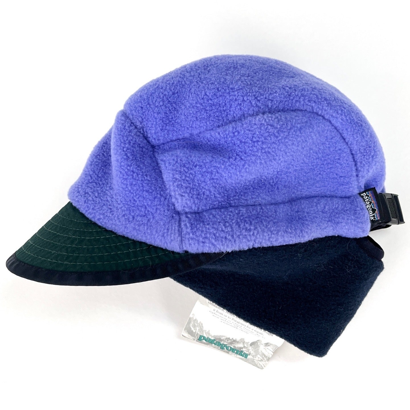 1996 Patagonia Made In The U.S.A. Synchilla Duckbill Cap, Periwinkle (S)