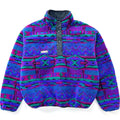 1980s Columbia Sportswear Womens Made In The U.S.A. Printed Deep Pile Pullover (L)