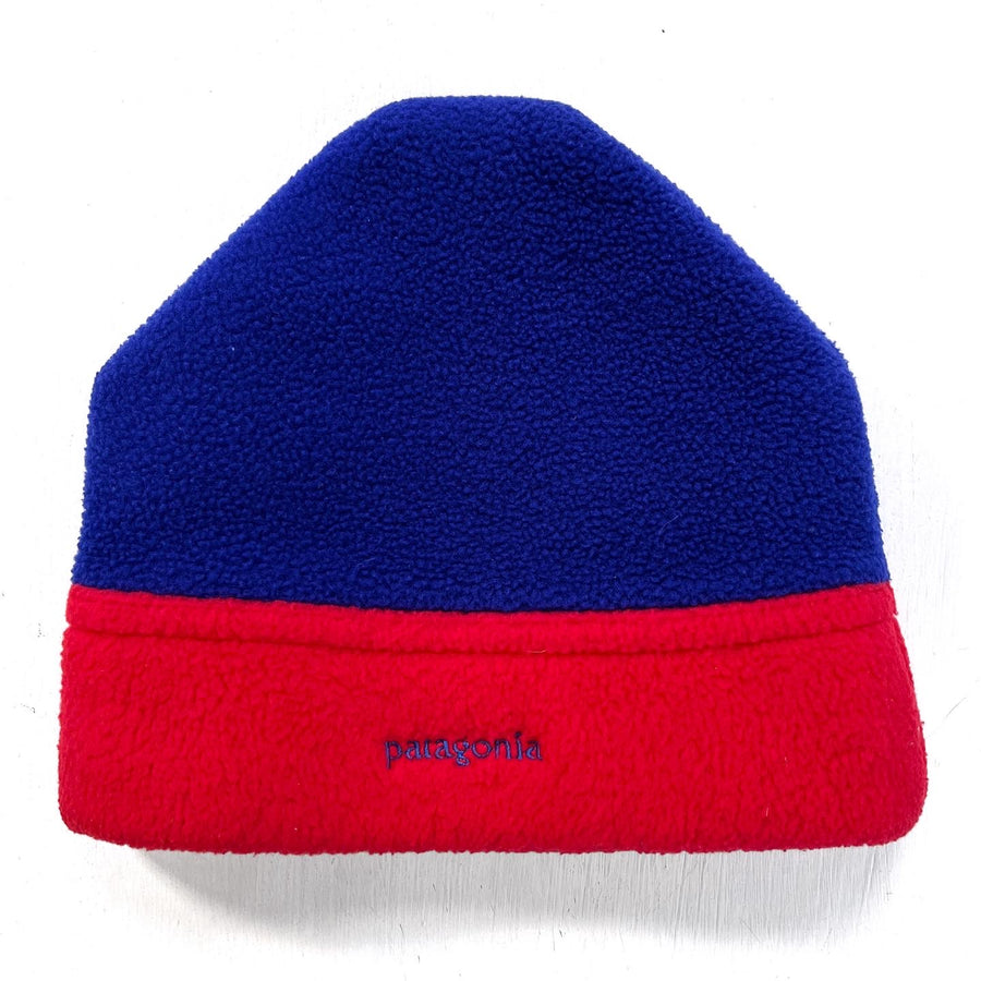 1988 Patagonia Synchilla Fleece Alpine Hat, Cobalt & Red (M)
