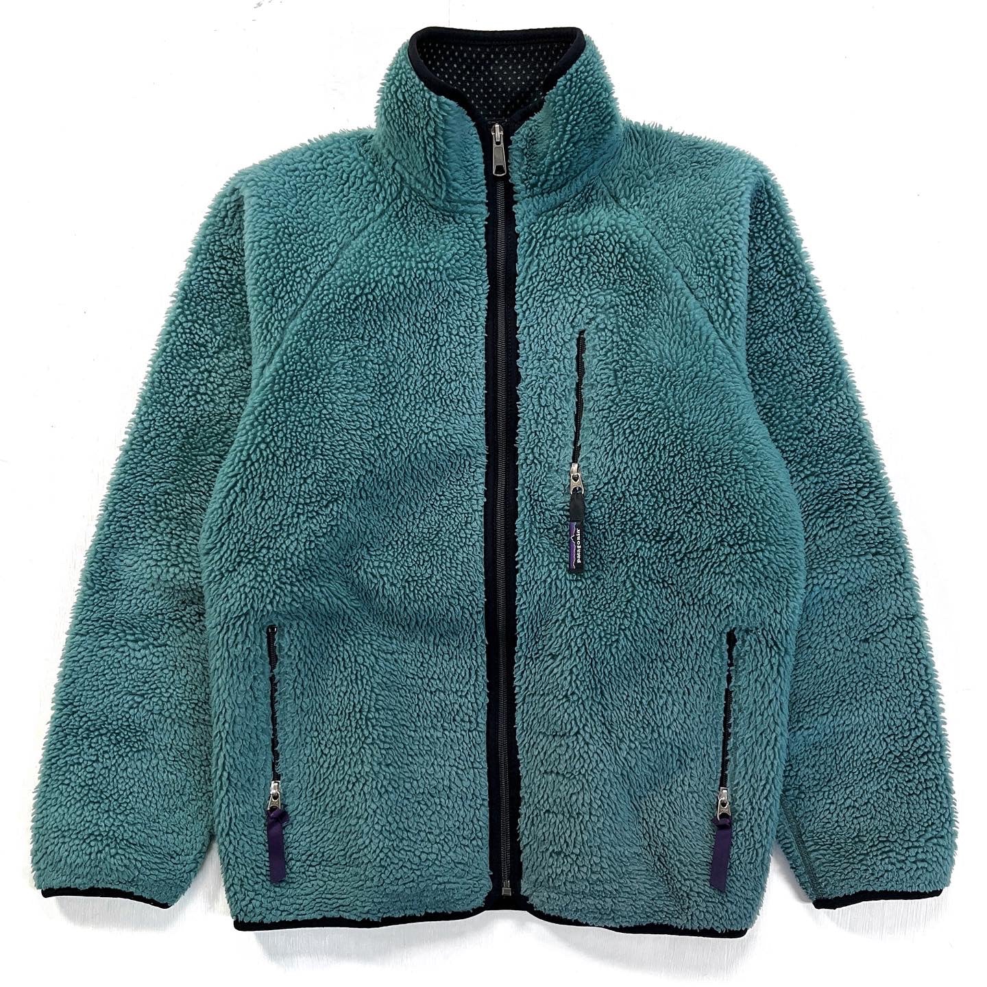 1996 Patagonia Made In The U.S.A. Retro Pile Cardigan, Fir Green (S)