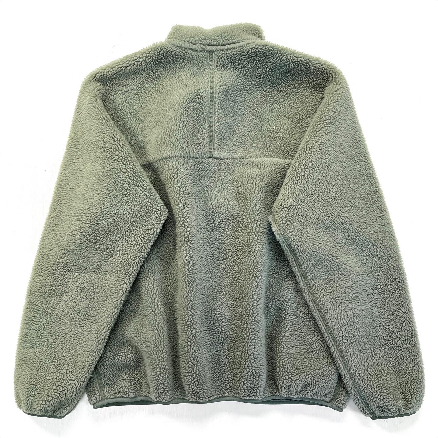 1999 Patagonia Retro Pile Cardigan, Eucalyptus & Dark Ash (L)