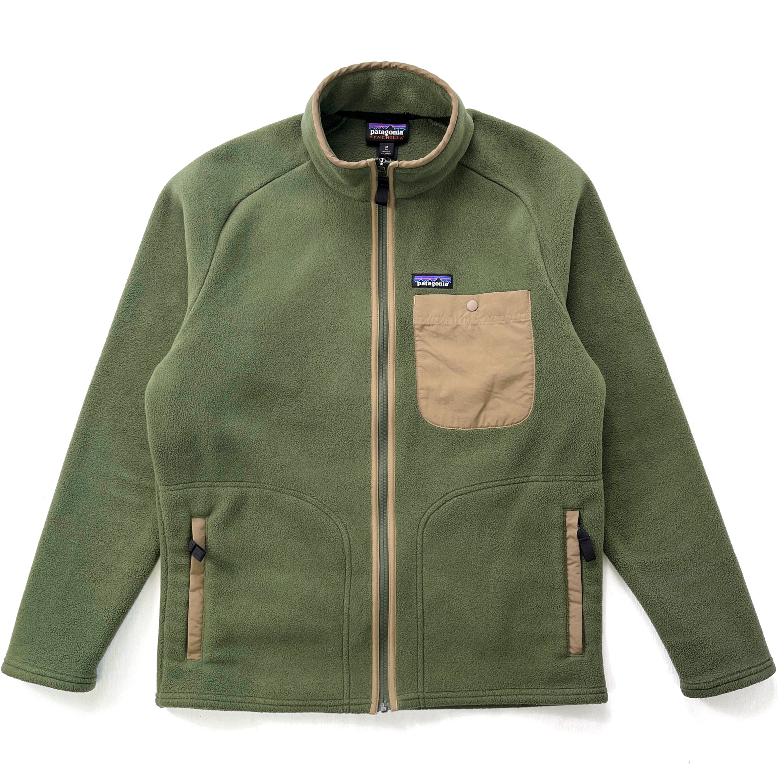 2018 Patagonia Karstens Full-Zip Fleece Jacket, Industrial Green (M)