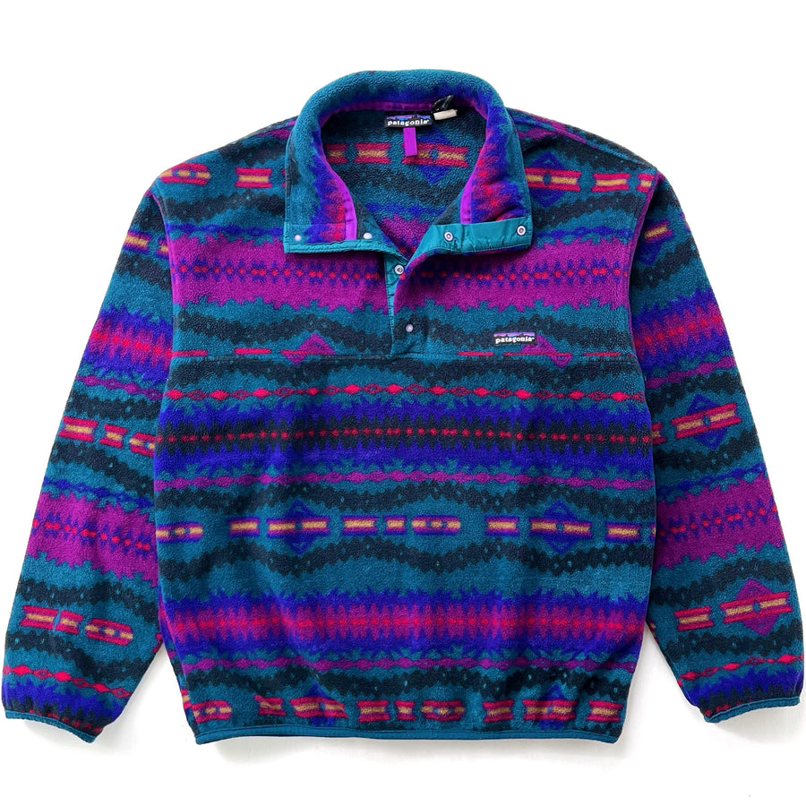 1993 Patagonia Printed Synchilla Snap-T, Sacajawea: Bluegrass (M)