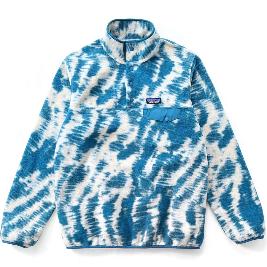 2022 Patagonia Womens Synchilla Snap-T, Mighty Mycelium: Blue (M)