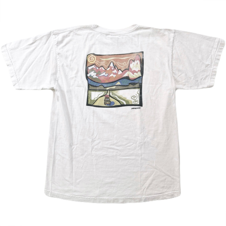 1990s Patagonia Made In The U.S.A. Organic Cotton T-Shirt, White (M)