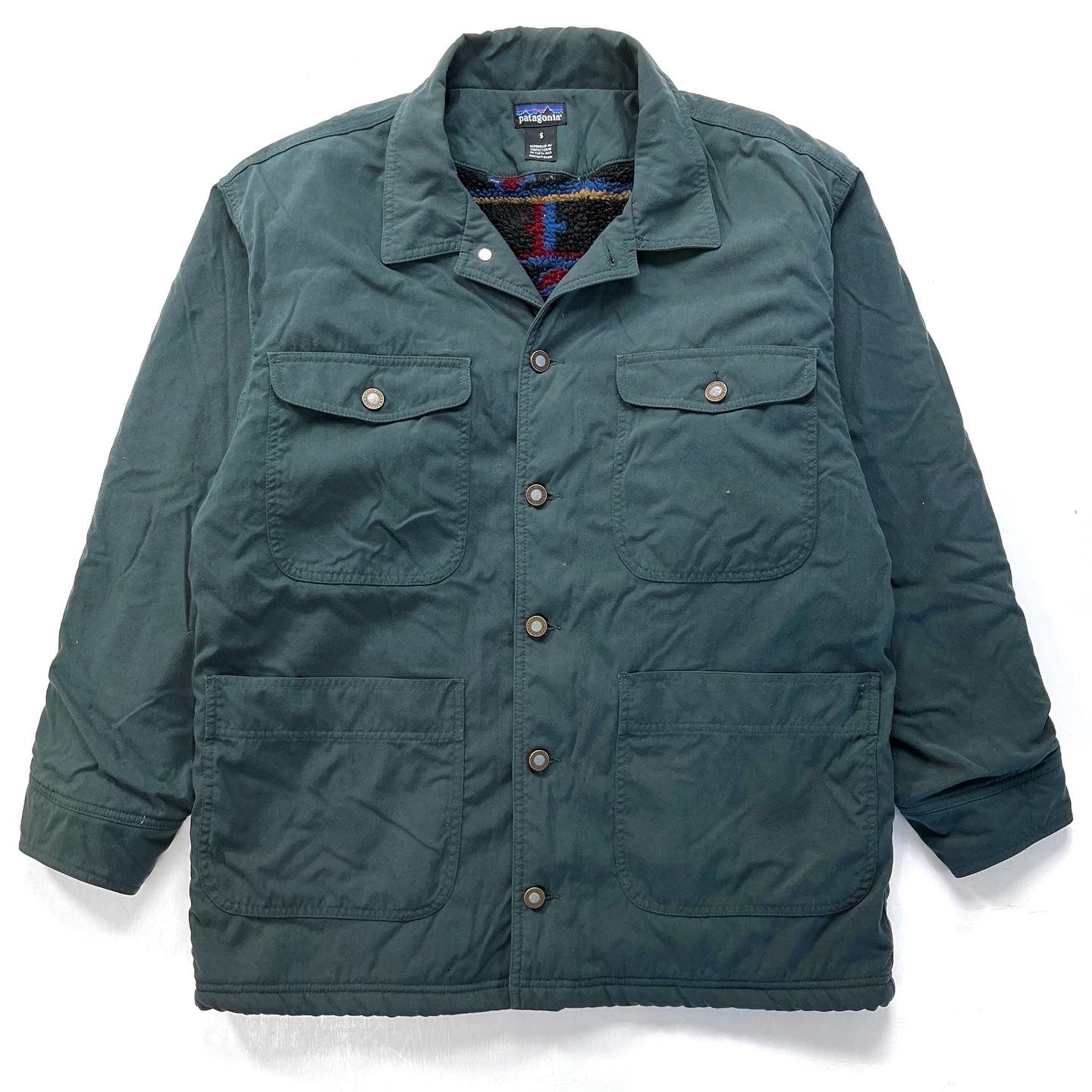 1996 Patagonia Pile-Lined Canvas Nuevo Range Coat, Spruce (S/M)