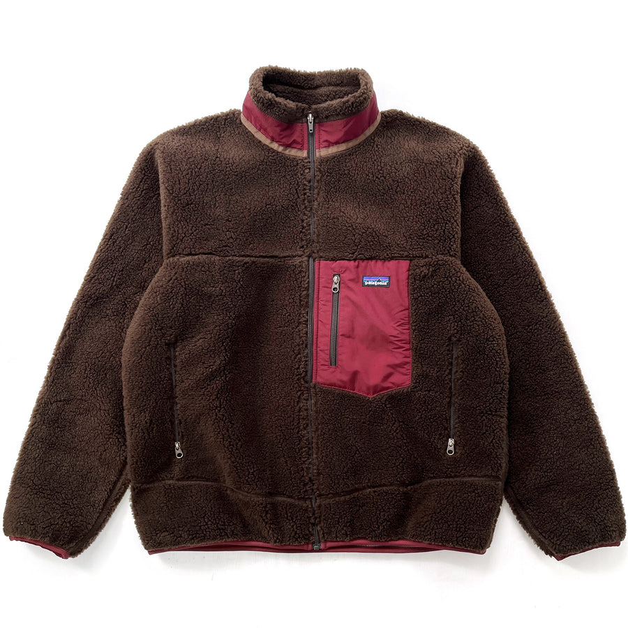 2011 Patagonia Retro-X Fleece Jacket, Black Oak & Pomegranite (L)