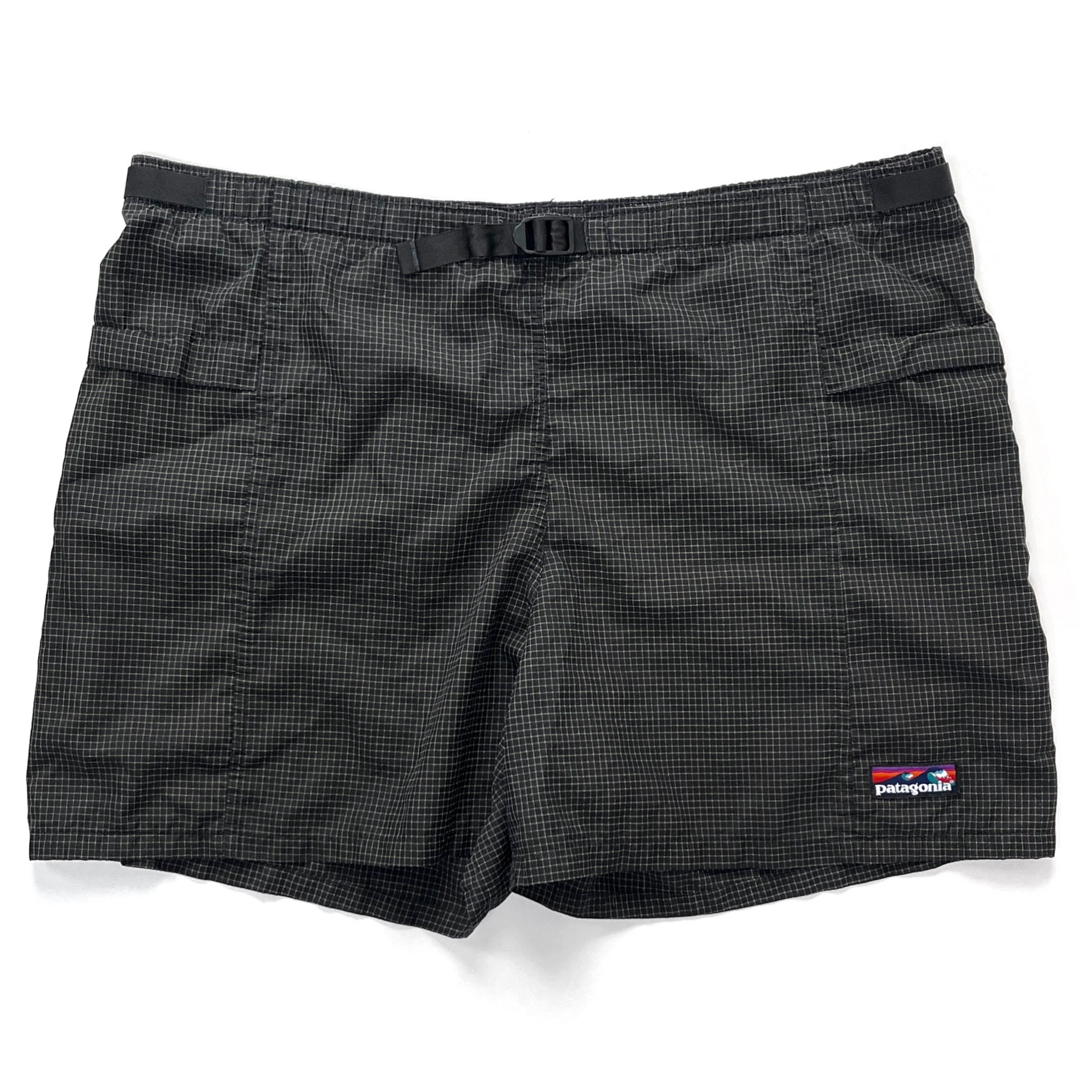 90s Patagonia  Shorts 波タグ クリーチャー 93年製 patagonia Surf Trunks 紫緑 36 90s 波タグ パタゴニア サーフ