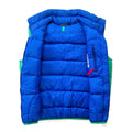 1989 Patagonia Hi-Loft Goose Down Vest, Emerald & Cobalt (S)