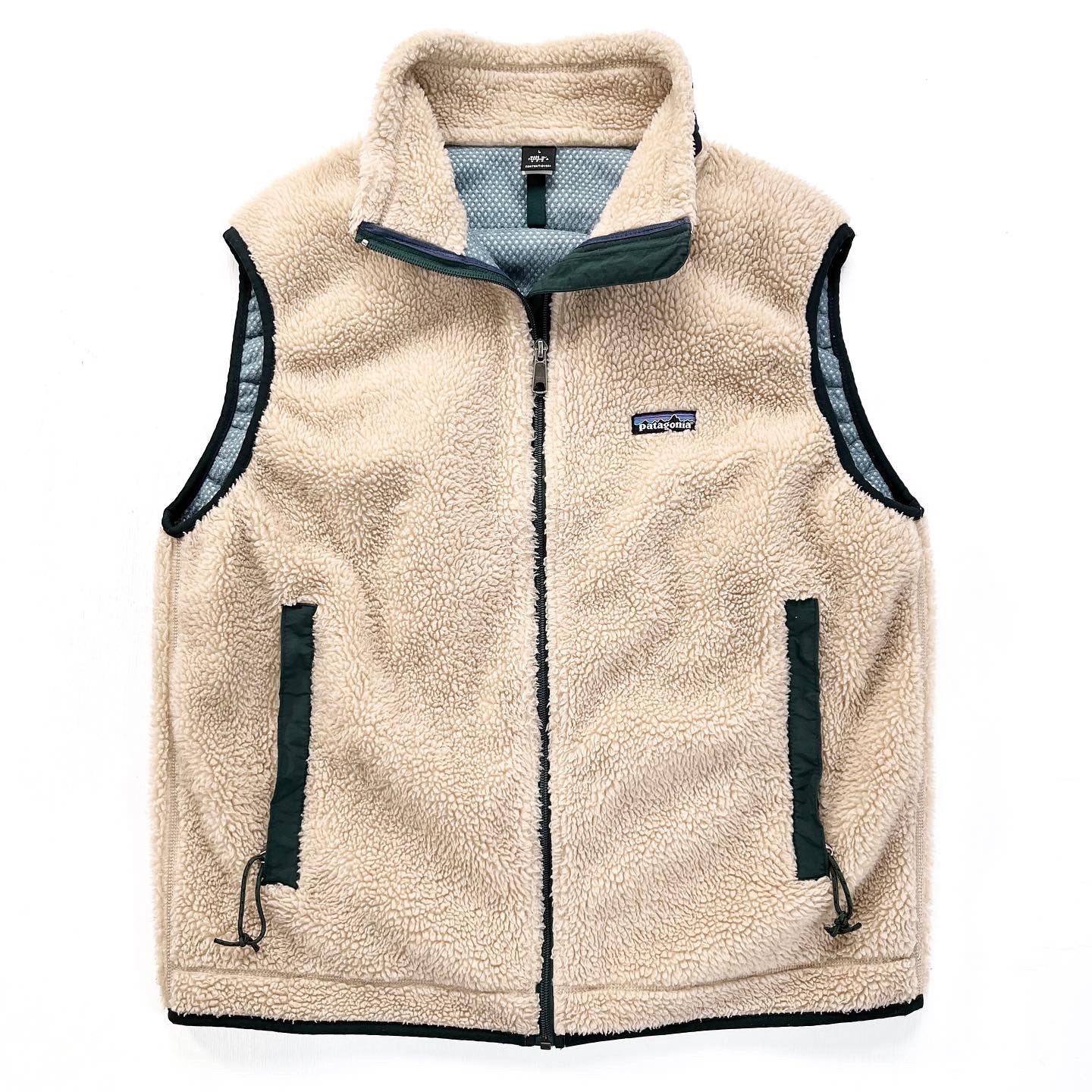1997 Patagonia Made In The U.S.A. Retro-X Vest, Natural & Hunter (L)