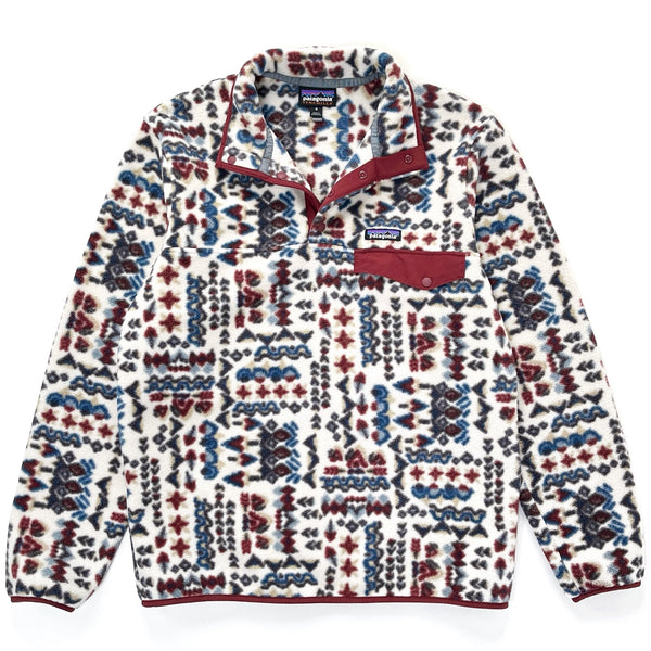 2022 Patagonia Printed Synchilla Snap-T, Wandering Woods: Pumice (M)