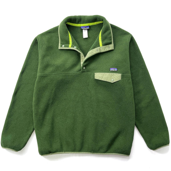 2012 Patagonia Synchilla Snap-T Fleece Pullover, Dark Olive (L)