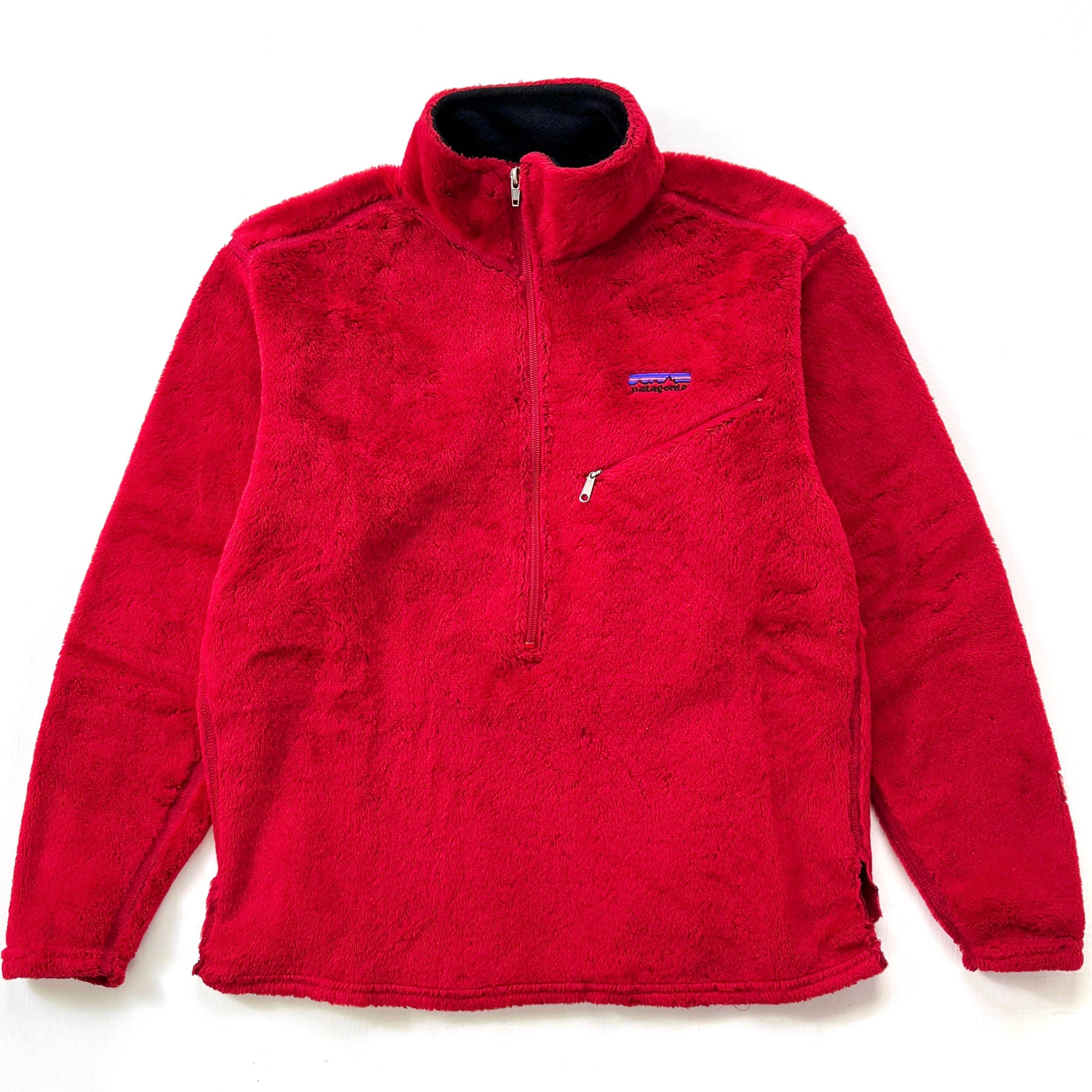 2001 Patagonia R2 High-Pile Fleece Simple Pullover, Burnt Chili (M)