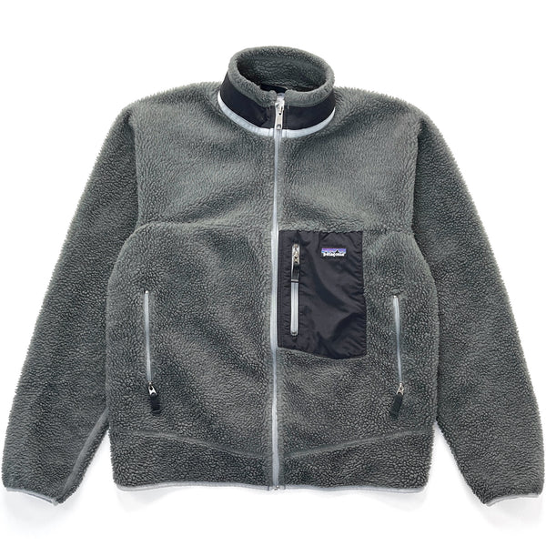 2006 Patagonia Classic Retro-X Fleece Jacket, Charcoal Grey / Black (M)
