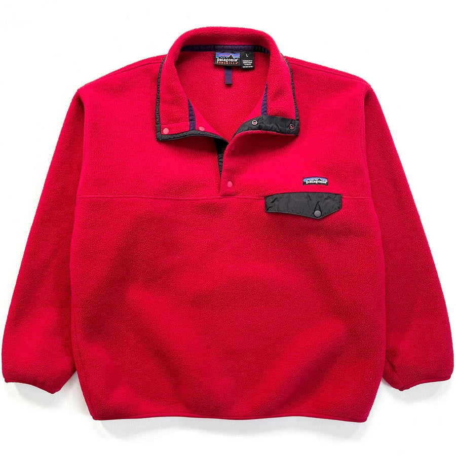 1998 Patagonia Synchilla Snap-T Pullover, Burnt Chili & Condor (L)