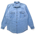 1994 Patagonia Original Cotton Canvas Shirt, Prussian Blue (M)
