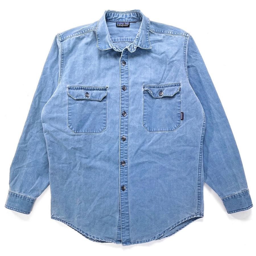 1994 Patagonia Original Cotton Canvas Shirt, Prussian Blue (M)