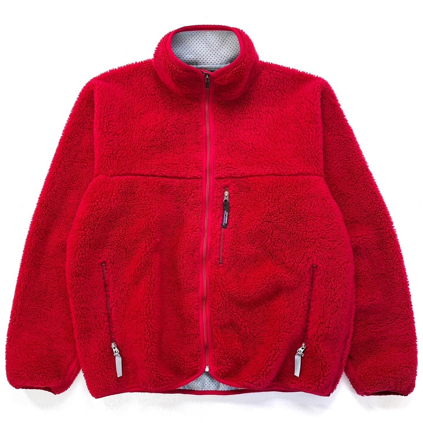 2000 Patagonia Made In The U.S.A. Retro Pile Cardigan, French Red (XL)